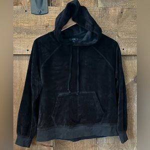 Black velour sweatsuit